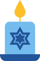 Hanukkah Blue Electric Logo For Happy Ecards - Free PNG