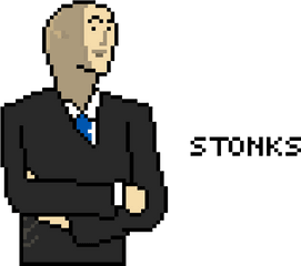 Meme - Stationu0027s Gallery Pixilart Stonks Meme Pixel Art Png