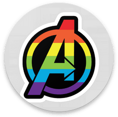 Download Sticktime - Marvel Stickers Whatsappwastickerapps Symbol Avengers Logo Png