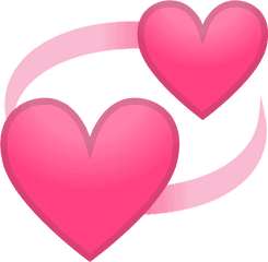 Revolving Hearts Emoji Clipart - Revolving Hearts Emoji Png