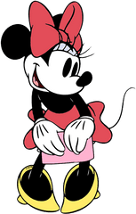 Classic Minnie Mouse In Red - Minnie Mouse Classic Clipart Minni Mouse Cartoon Classic Png