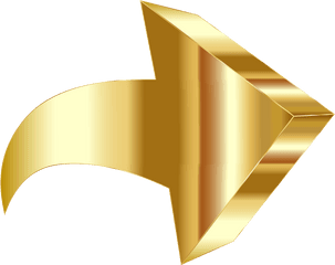 Gold Arrow Png Image - Gold Arrow Icon Png