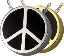 Peace Sign Urn Pendant - Peace Symbols Png