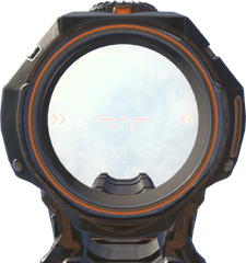 Download Modern Orange Scope Png Image - Sniper Scope Png