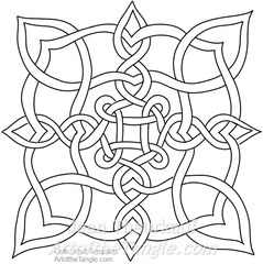 Freeform Celtic Knot Design - Complex Celtic Knot Design Celtic Knots Designs Png