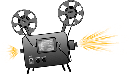 Transparent Movie Projector - Movie Projector Clipart Png