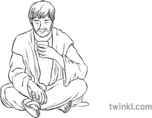 Man Sitting - Twinkl Sitting Png