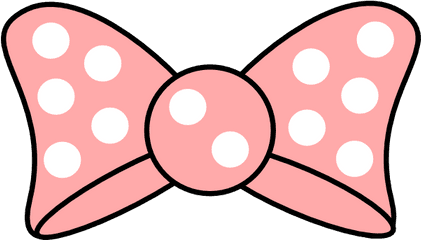 Pink Minnie Mouse Bow Cut Outs From Clipart 2 - Wikiclipart Bow Tie Minnie Mouse Png