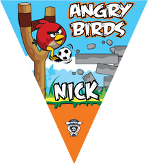 Angry Birds Red Triangle Individual Team Pennant - Custom Angry Birds Rio Icon Png