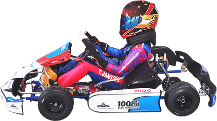 Electric Racing Karts - Blue Shock Race Electric Karts Synthetic Rubber Png