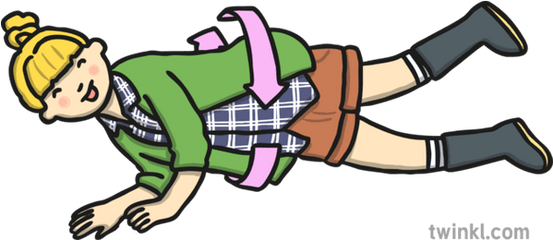 Rolling Person Illustration - Twinkl Rolling Person Png