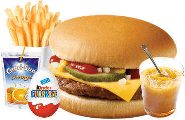 Menu Enfant Cheese - Hamburger Full Size Png Download Cheeseburger Mcdonalds