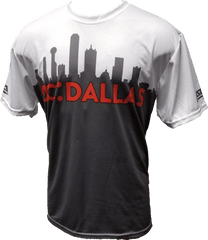 Ac Dallas City Skyline Tech Shirt - Sports Jersey City Skyline Png