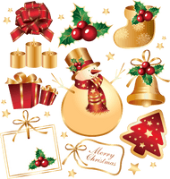 Snowman Box Gift Bell Ornament Tree Decoration - Free PNG