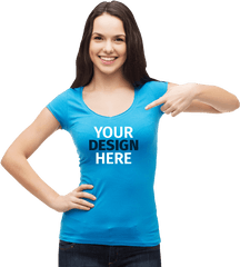 Screen Printing Seattle - Girl With T Shirt Png