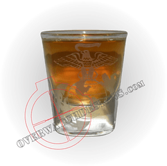 Eagle Globe And Anchor Whiskey Glass - Ice Beer Png