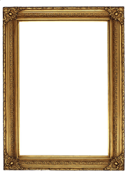 Classic Vertical Frame Transparent Frames Gold - Wood Picture Frame Png