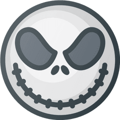 Jack Icon Of Colored Outline Style - Jack Skellington Icon Png