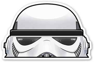 Stormtrooper Peeker - Stickerapp Peeker Png