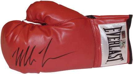 Mike Tyson Autographed Everlast - Oz Of Boxing Gloves Did Mike Tyson Use Png