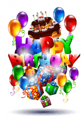 Download Hd Happy Birthday Png Text 3d - Happy Birthday Happy Birthday Png With Cake