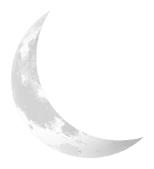 Moon Crescent Png Free - Half Moon Hd Png