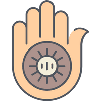 Jainism Symbol Hand Free Transparent Image HQ - Free PNG