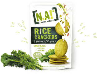 Kale - Nature Addicts Rice Crackers Png