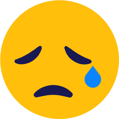 Emoji Face Sad Icon - Smiley Png