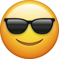 Sunglasses Emoji [Free Download Cool Emoji] Free Icon HQ - Free PNG