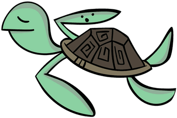 Turtle Character Stylish Cartoon - Transparent Png U0026 Svg Tortuga Dibujo Png