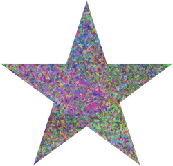 Lilac Clipart Star - Red White And Black Star Transparent Pink Star Emoji Png