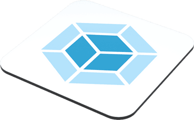 Webpack Logo Coaster - Horizontal Png