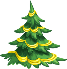 Christmas Tree Day Embroidery Decoration - Vertical Png