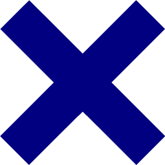 Navy Blue X Mark Icon - Black X Mark Png