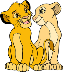 Baby Simba And Nala Transparent Png - Simba And Nala Coloring Page