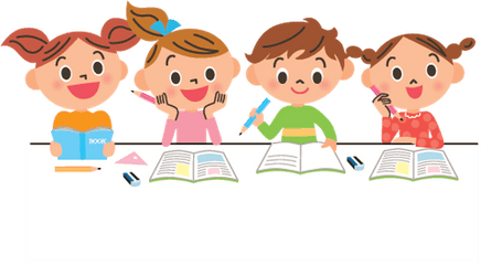 Graphic Library Stock Collection - Kids Studying Clipart Transparent Png