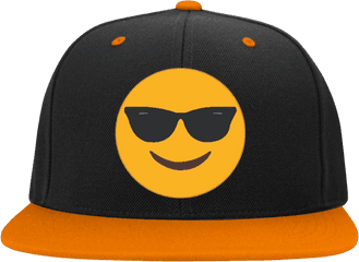 Sunglasses Emoji Stc19 Sport - Tek Flat Bill Highprofile Baseball Cap Png