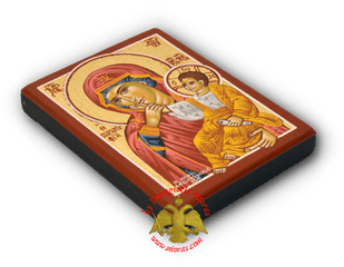 Hagiography Icon Panagia With Christ - Religious Item Png