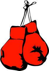 Red Boxing Gloves Tattoo - Boxing Gloves Clipart Transparent Background Png