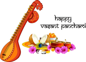 Vasant Panchami Musical Instrument String For Happy Destinations - Free PNG