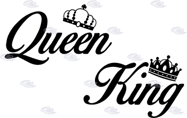 Queen Logo Png 3 Image - King And Queen Font