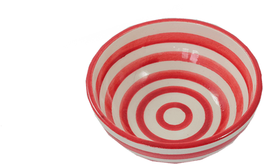 Red Stripe Small Bowl Png