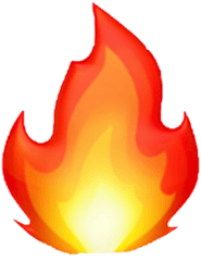 Apple Color Symbol Fire Shape Iphone Emoji - Free PNG