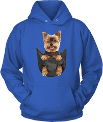 Yorkie Png - Yorkie Pocket Fortnite Llama Hoodie Youth