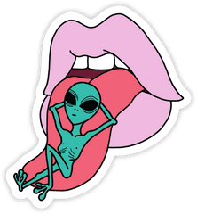 Chill Alien Sticker Clipart - Alien Stickers Png