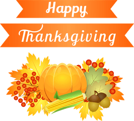 Happy Thanksgiving Decoration Png Image Transparent Free - Transparent Background Thanksgiving Day Clipart