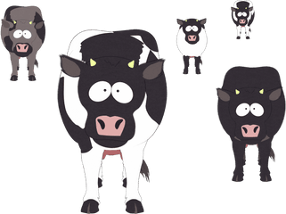 Ufo Clipart Cow Transparent Free For Download - Cow From South Park Png