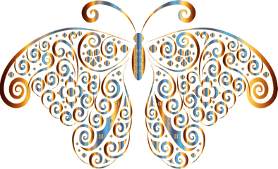 Download Hd Prismatic Floral Flourish - Transparent Background Butterfly Png Logo