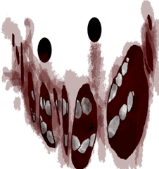 Scary Face - Roblox Illustration Png